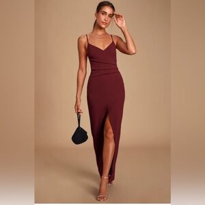 Lulu’s. Burgundy dress. New With Tags!